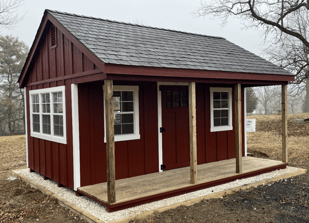 019-Workshop-with-porch-14x22 - sheds